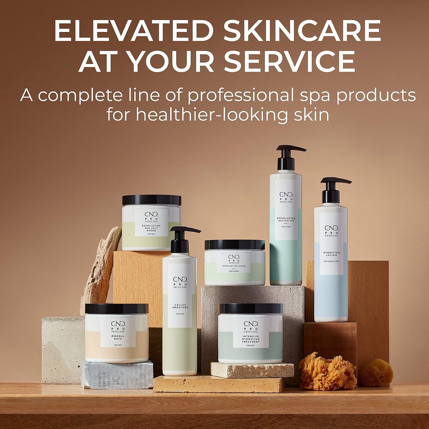 CND Pro Skincare for Feet, Mineral Bath, Exfoliating Sea Salt Scrub, Advanced Callus Remover, & Intense Hydration Treatment | Vegan, Natural Origin Formula