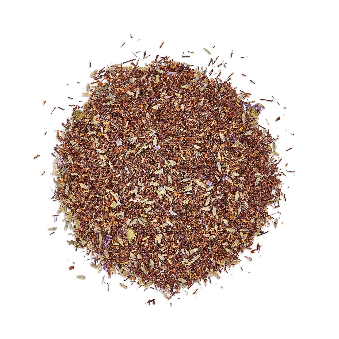 Pinky Up Honey Lavender Rooibos Tea, Full Leaf Herbal Tea with Flowers, Naturally Caffeine-Free, Compostable Pyramid Sachets, Floral and Sweet, 1.6 oz, 15 Sachets