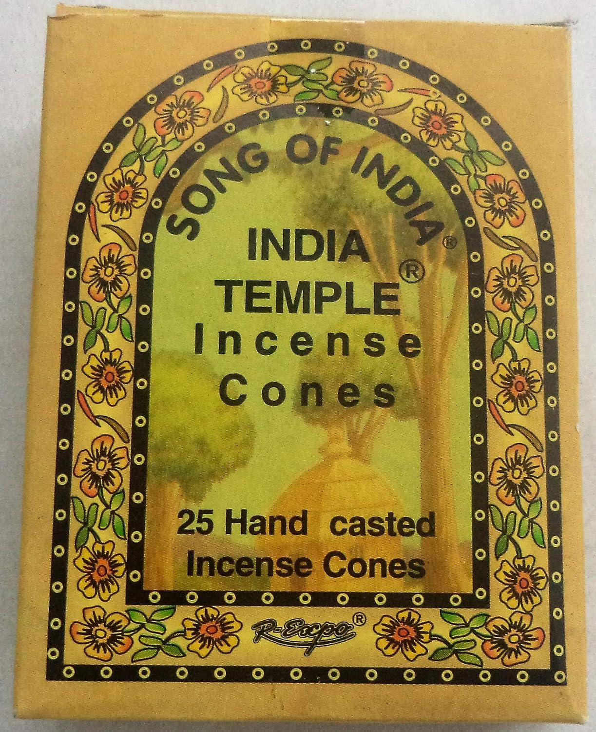 Song of India - India Temple Incense Cones. 6 x 25 = 150 Cones Total