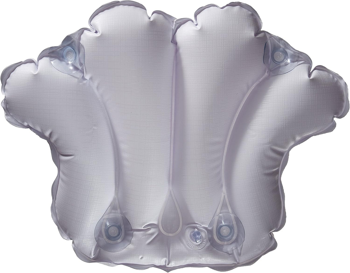 Inflatable Bath Pillow - Terry Cloth (White)