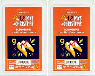 Mainstays 12 Days of Christmas Scented Wax Cubes 2.5oz 2-Pack (Day 9 Pumpkin Pie)