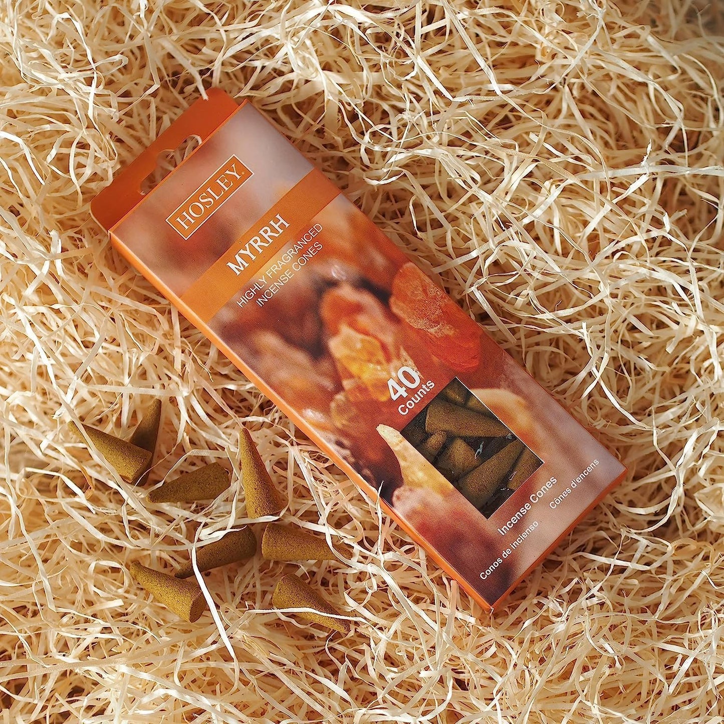 Hosley Natural Incense Cones Scents Gift Pack 240 Pcs, Incense Cones Variety Pack, 100% Organic, Ideal for Meditation, Aromatherapy, Spa, Home Fragrance, Wedding, Gifts
