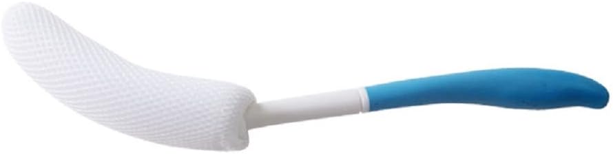 Body Back Bath Brush, Curve Long Handle Mesh Bag Sponge, Replaceable Scrubbing Brush, Exfoliating Skin Shower Brush, Length 15.35 Inch/39cm