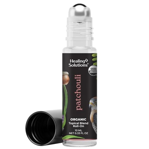 Healing Solutions - Organic Patchouli Essential Oil Roll On USDA Certified