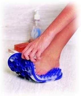 Soapy Soles Foot Scrubbing Pad & Massager, Pearl Blue