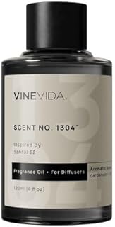 VINEVIDA Santal Bliss Fragrance Oil for Cold Air Diffusers 4 Fl Oz - Essential Oils for Diffuser Oil Refill & Air Freshener Room Spray