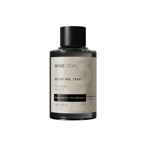 VINEVIDA Santal Bliss Fragrance Oil for Cold Air Diffusers 4 Fl Oz - Essential Oils for Diffuser Oil Refill & Air Freshener
