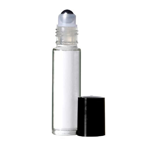The Parfumerie 10 ml. Glass Roll on Bottle with Steel Roller. Perfect for Essential Oils Aromatherapy, Perfume and Cologne. Pipettes Included (72 Bottles)
