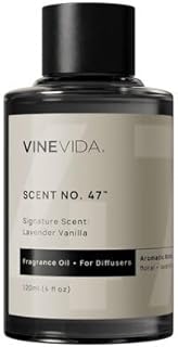 VINEVIDA [4 Fl Oz] Lavender Vanilla Fragrance Oil for Cold Air Diffusers, Essential Oils for Diffuser Oil Refill & Air Freshener Room Spray