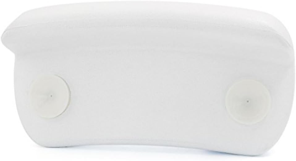 Minkissy Waterproof PU Bathtub Pillow with 7 Strong Suction Cups Ergonomic Bath Neck & Head Support Cushion for Hot Tub, Spa & Home Use Fits All Bathtub Sizes
