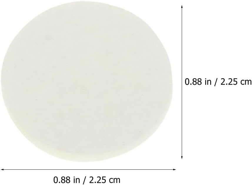 Healifty Aromatherapy Diffuser Refill Pads 0.88 Inch Cotton Essential Oil Pads for Necklace Lockets Car and Home Aroma Diffuser Replacement Sheet Pad