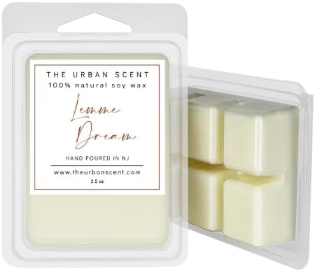 Lemme Dream Wax Melts – Lemongrass & Lime Scented Soy Wax Melts, Fresh Herbal Relaxing Home Fragrance, 6 Cube Clamshell, 2.5 oz