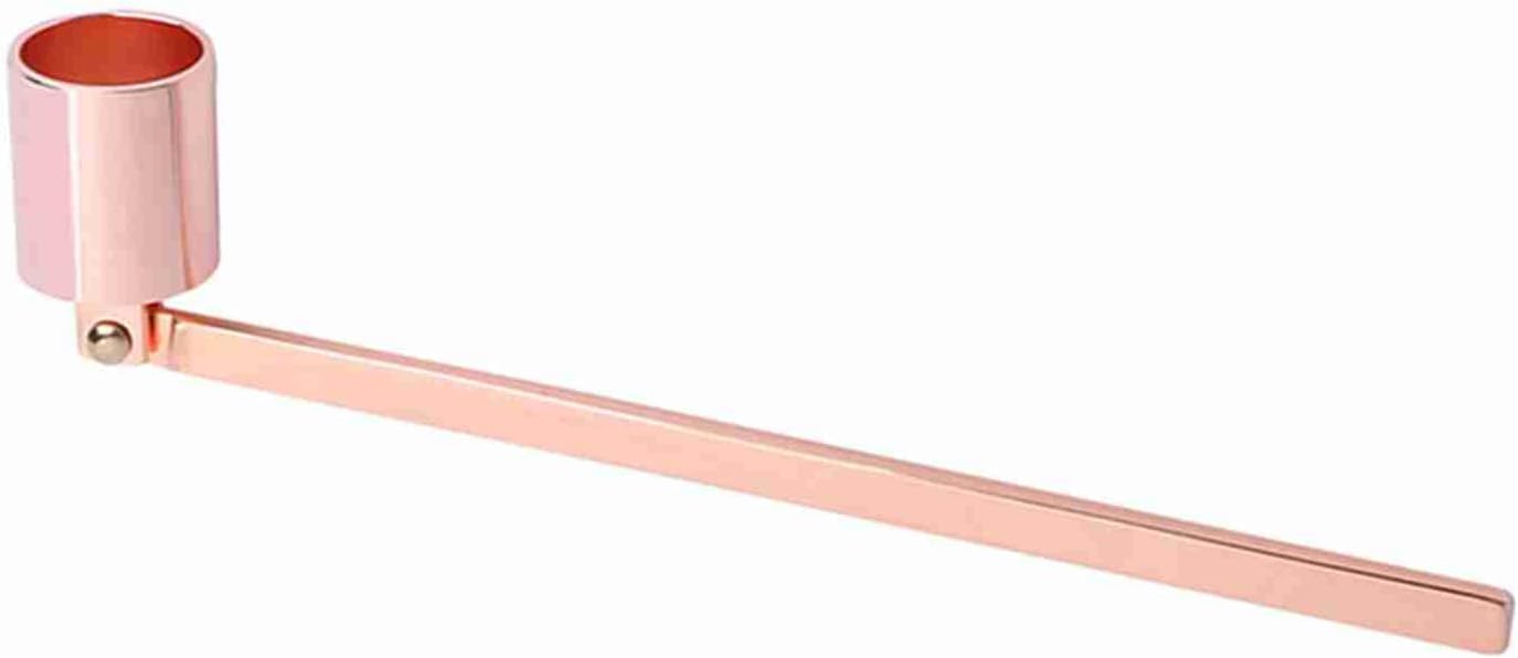 ZJchao Candle Snuffer, Candle Trimmer Set Snuffer Accessory Set Wick Trimmer Wick Cover (Rose Gold)