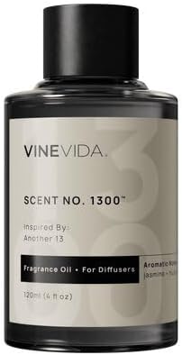 VINEVIDA [4 Fl Oz] Scent NO. 1300 Fragrance Oil for Cold Air Diffusers, Aromatic Notes of Jasmine Musk Woody, Essential Oils for Diffuser Oil Refill & Air Freshener Room Spray