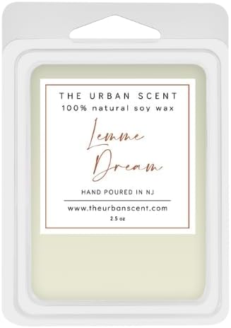Lemme Dream Wax Melts – Lemongrass & Lime Scented Soy Wax Melts, Fresh Herbal Relaxing Home Fragrance, 6 Cube Clamshell, 2.5 oz