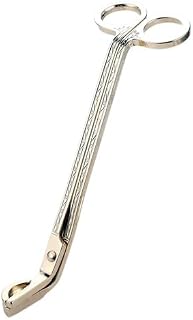 Candle Wick Trimmer,Stainless Steel Wick Clipper with Built-in Debris Tray Gold Scissor Cutter for Cleaner Burn Prevents Soot Easy Candle Care Accessory