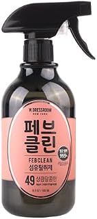W.Dressroom No.49 Peach Blossom & Febclean (16.9 oz, 500 ml) | Fabric & Linen Spray with Long-Lasting Fresh Scent, Anti-Static, Room Mist