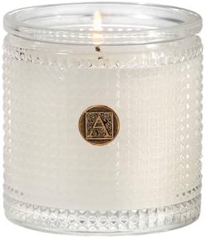 Aromatique Bourbon Bergamot Textured Glass Scented Jar Candle