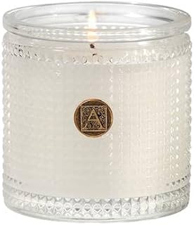 Aromatique Bourbon Bergamot Textured Glass Scented Jar Candle