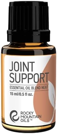 Rocky Mountain Oils Joint Support Essential Oil Blend - Pure Aromatherapy Diffuser Oil with Neem, Lemongrass & Peppermint | Perfect for Massage, Topical Use & Diffusing | 15ml