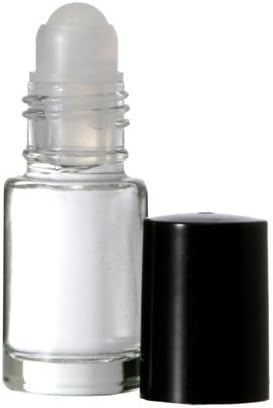 Clear Glass Roll on 5 ml. Perfume Bottle. Perfect for Essential Oils Aromatherapy, Perfume, and Cologne. Plastic Roller. Pipettes Included (144 Bottles, Clear)