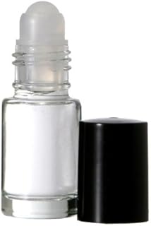 Clear Glass Roll on 5 ml. Perfume Bottle. Perfect for Essential Oils Aromatherapy, Perfume, and Cologne. Plastic Roller. Pipettes Included (144 Bottles, Clear)