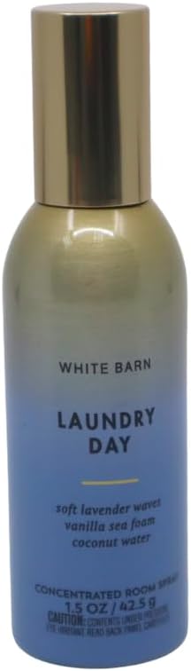 Bath & Body Works LAUNDRY DAY, CHAMPAGNE TOAST, ENDLESS WEEKEND Concentrated Room Spray 3pc bundle Gift Set with a Blue Bow for Holiday 1.5 oz each