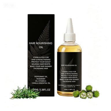 Rosemary Essential Oil, Scalp Care & Hair Nourishing Oil, Formula for Stronger-Looking, Smoother Hair, Daily Scalp Massage & Hair Care, 100 ml