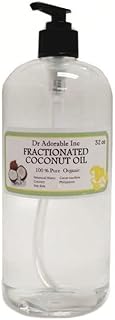 Dr Adorable - 32 oz with PUMP - Fractionated Coconut Oil - 100% Pure Natural Organic