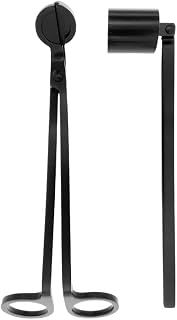 Candle Wick Trimmer and Candle Snuffer Accessory Set I Great Gift for Him or for Her (Black)