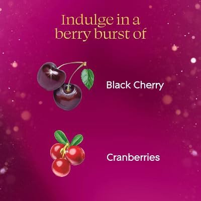Glade 3-Wick Scented Candles, Black Cherry & Cranberry, 3-Pack, 6.8 Oz Each, Jar Candles