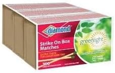 Generic Diamond- Strike ON Box Matches [3 BXS of 300] = 900 Count, Green