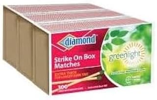 Generic Diamond- Strike ON Box Matches [3 BXS of 300] = 900 Count, Green