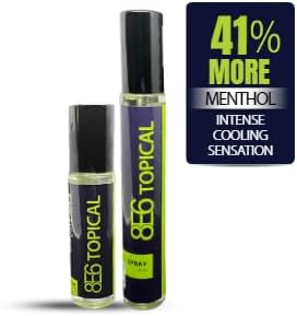 All-Natural 8E6 Cooling Comfort Duo | Menthol Muscle & Joint Cooling 10ML Spray & Roll-On Duo | Targeted Post-Workout Recovery Support, Fast-Absorbing | 41% More Menthol Than Leading Brands