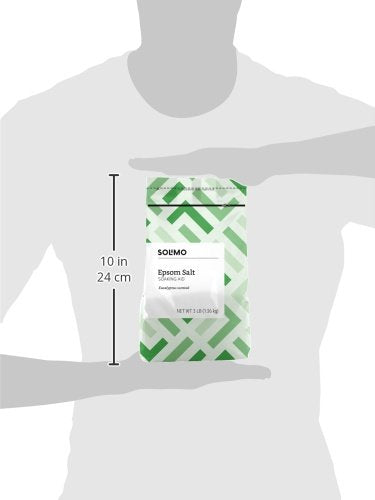 Amazon Basics Epsom Salt Soaking Aid, Eucalyptus Scented, 3 Pound (Previously Solimo)