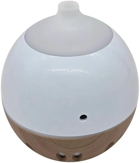 MAXALYOL Aromatherapy Diffuser, 130ml Essential Oil Diffuser, Color Changing LED, Round Vase Design, Small Humidifier for Home and Office