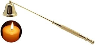 Gold Metal Candle Snuffer Wick Snuffer with Long Handle Candlesnuffers Smokeless Kit Candle Safely Extinguish Candles and Holders Candle Sleeves Accessories