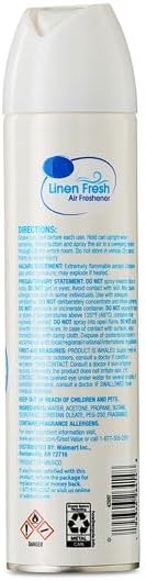 Linen Fresh Scent Air Mist, Air Freshener Spray, Odor Fighting Room Spray (8 oz, 3 Pack) Deodorizer for Home Bathroom Kitchen Office Apartment Dorm Room Classroom