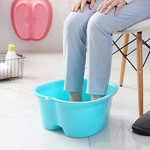 Foot Spa Soaking Tub with Massage Acupoint Foot Bath Soak Tub Feet Bath Basin Bucket for Soaking Feet,Toe Nails, and Ankles,Pedicure Blue
