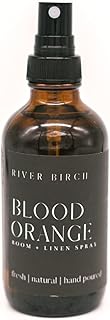 River Birch Blood Orange Linen and Room Spray | Home Fragrance | 4 oz Glass Amber Bottle | Luxury Signature Scent | Handmade in Texas