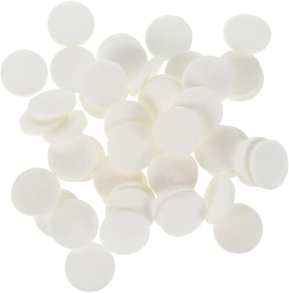 FOMIYES Aromatherapy Cotton Pads 100Pcs Essential Oil Diffuser Refill Pads for Aromatherapy Diffusers Car Vent Clips Necklace Bracelets