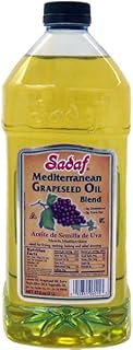 Sadaf Mediterranean Grapeseed Oil Blend - Grapeseed Oil for Cooking and Baking - Healthy Cooking Oil - High Smoking Point - Kosher - 2L Bottle