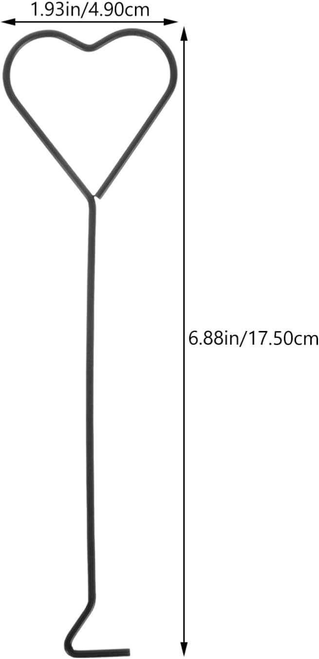 Hemoton 4Pcs Heart Design Candle Wick Dippers Stainless Steel Candle Wick Placement Tool Extinguishing Hooks Safe Accessories Set for Home