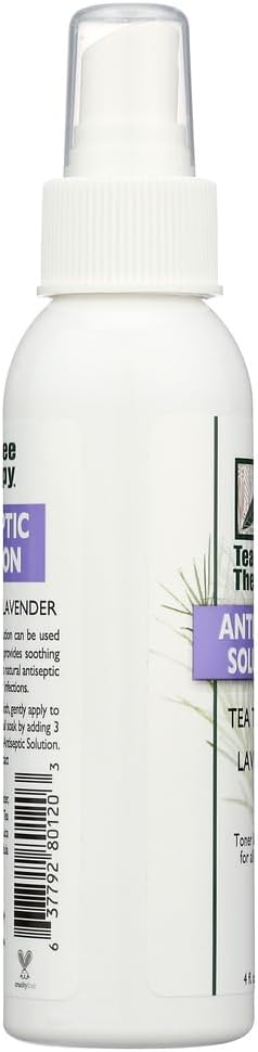 Tea Tree Therapy Antiseptic Solution Tea Tree Oil and Lavender - 4 fl oz - Provides Soothing Relief to Minor Skin irritations
