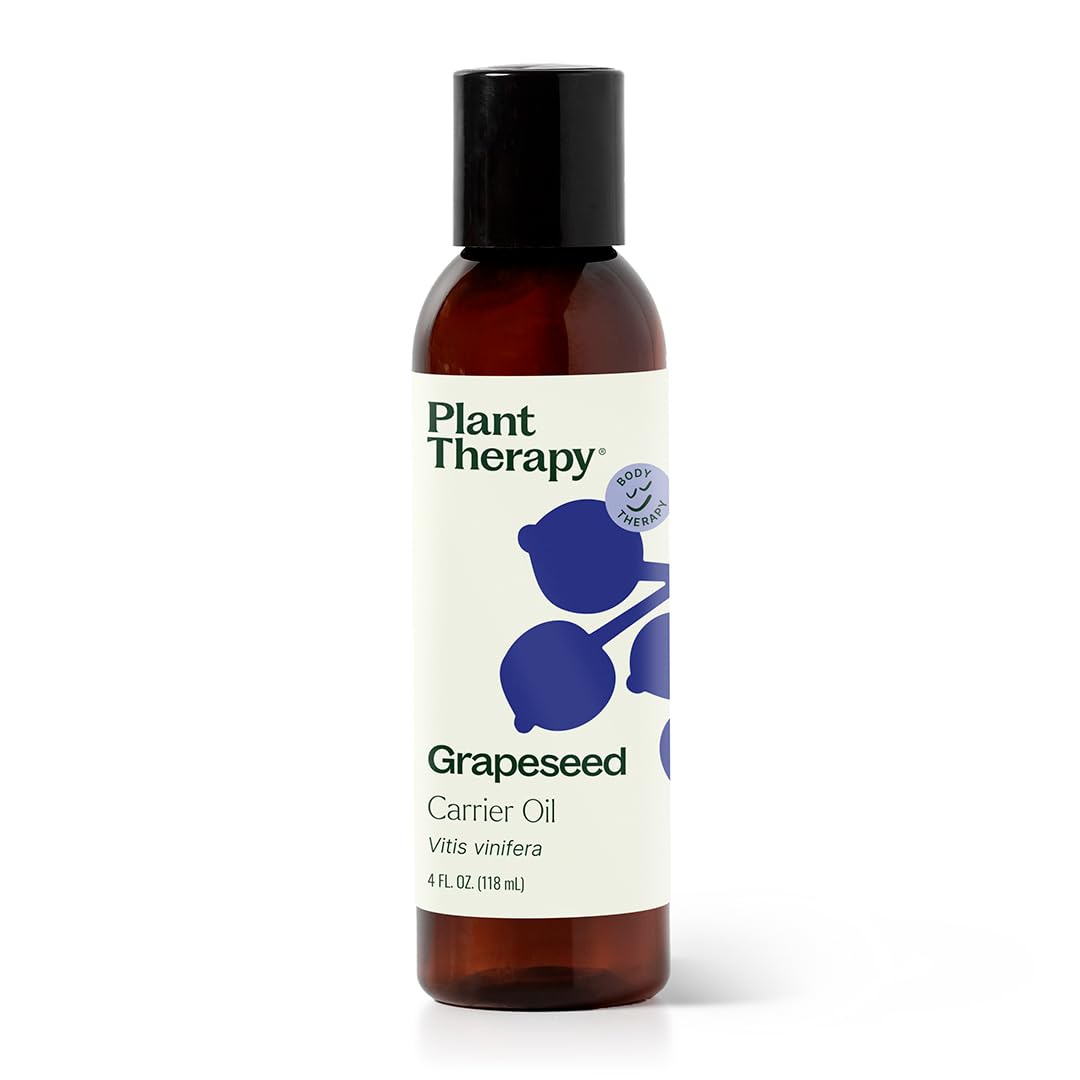 Plant Therapy Grapeseed Carrier Oil 4 oz Base Oil for Aromatherapy