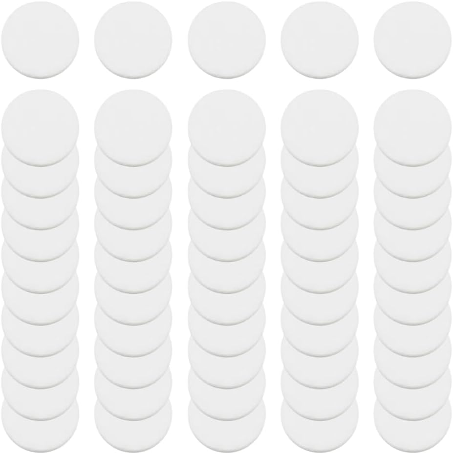 100 Pcs 17 mm Car Air Freshener Refill Felt Pads Round Essential Oil Pads Car Air Vent Clip Freshener Refills Perfume Diffuser Pad Fragrance Refill Tablets Unscented Scent Replacement Pad