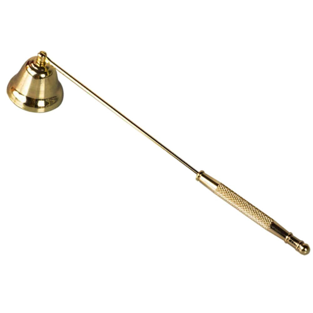 Tim&Lin Gold Candle Snuffer Accessory - Stainless Steel Polished Candle Extinguisher Snuffer Accessory with Long Handle - for
