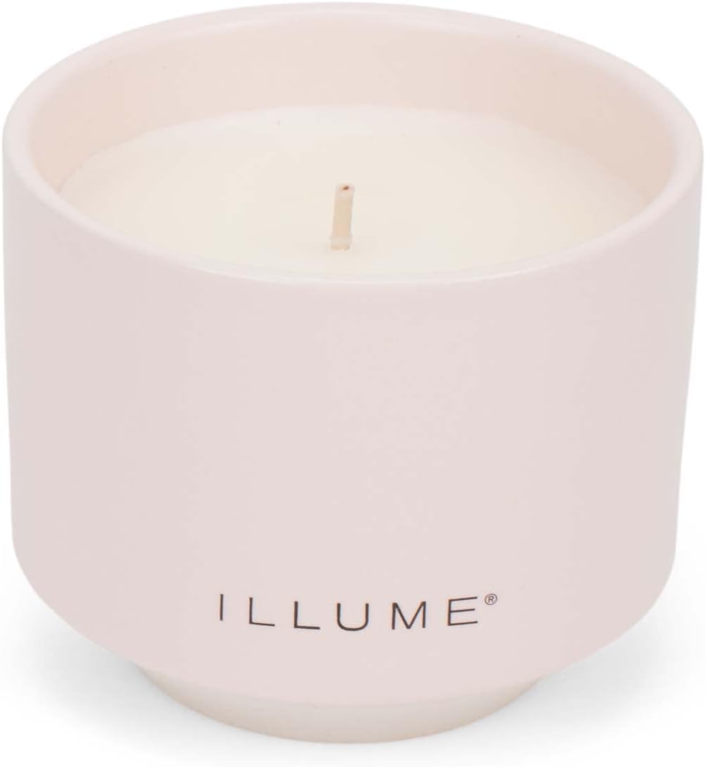 Illume Beautifully Done Essentials Coconut Milk Mango Matte Ceramic Scented Soy Candle