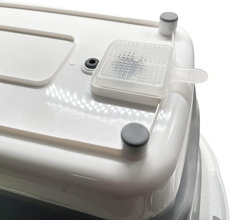 Goderewild 7.1 Gal/27L Multipurpose Collapsible Pet Bathtub Upgraded with Drainage Hole and Pet Hair Collector for Bathing/Shower, Portable Laundry Basket-Foldable Bathing Tub-Storage Organizer.