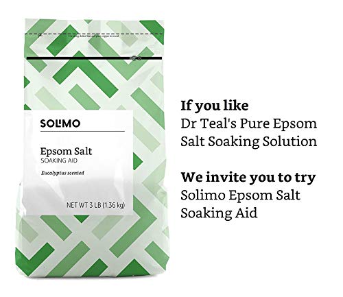 Amazon Basics Epsom Salt Soaking Aid, Eucalyptus Scented, 3 Pound (Previously Solimo)